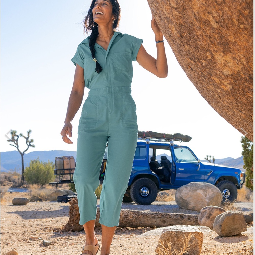 Title Nine Teal Jumpsuit